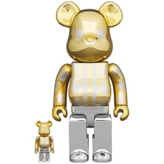 BE@RBRICK はっぴ東京 金メッキ 100％ & 400％
