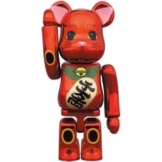 BE@RBRICK 招き猫 梅金メッキ 100％