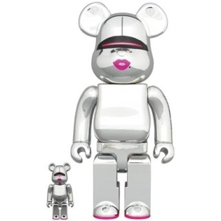 BE@RBRICK SORAYAMA × 2G SILVER Ver. 100％ & 400％