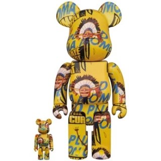 BE@RBRICK Andy Warhol × JEAN-MICHEL BASQUIAT #3 100％ & 400％