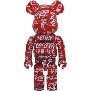 BE@RBRICK atmos × Coca-Cola CLEAR RED 1000％