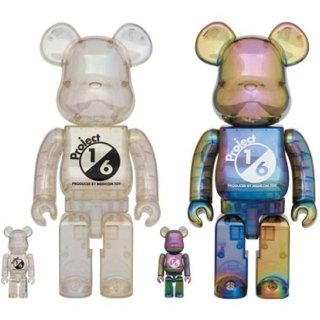 BE@RBRICK project 1/6 100％ & 400％ CLEAR CHROME Ver.／ BLACK CLEAR CHROME Ver.