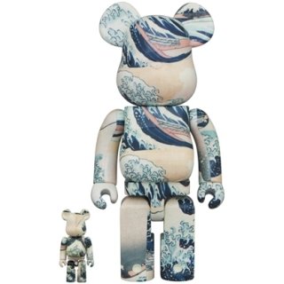 BE@RBRICK 葛飾北斎「神奈川沖浪裏」 100％ & 400％
