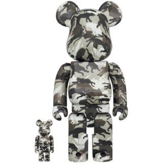 BE@RBRICK 石川真澄「猫しぐさ 名採模様」 100％ & 400％