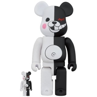 BE@RBRICK モノクマ ラバーコート＆フロッキー Ver. 100％ & 400％