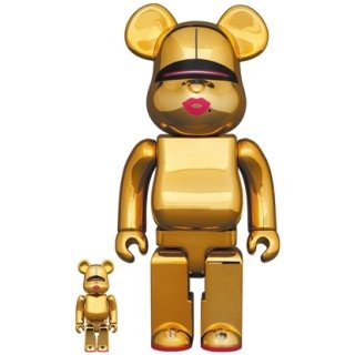BE@RBRICK SORAYAMA × 2G GOLD Ver. 100％ & 400％