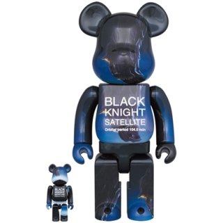 BE@RBRICK BLACK KNIGHT SATELLITE 100％ & 400％