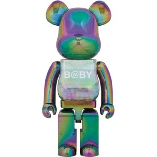 MY FIRST BE@RBRICK BABY CLEAR BLACK CHROME Ver. 1000％