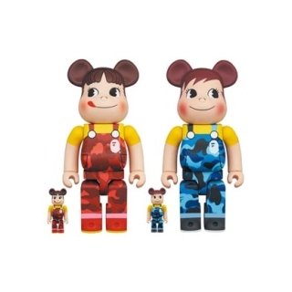 BE@RBRICK BAPE (R) × ペコちゃん & ポコちゃん 100％ & 400％(4体セット)
