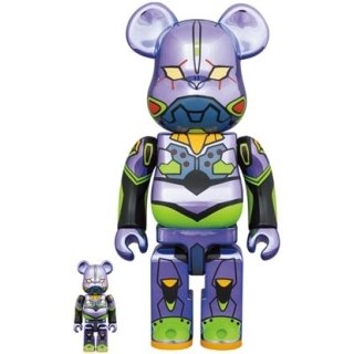BE@RBRICK エヴァンゲリオン初号機 CHROME Ver.100％ & 400％