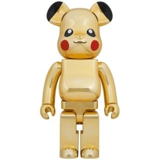BE@RBRICK ピカチュウ GOLD CHROME Ver.1000％