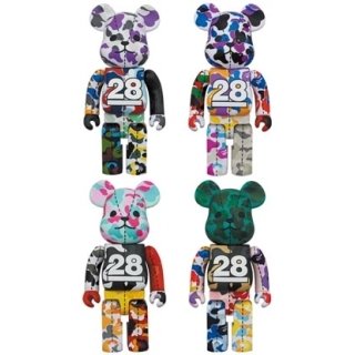 BE@RBRICK BAPE(R) CAMO 28TH ANNIVERSARY MULTI 400％
