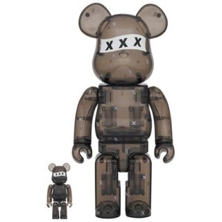 BE@RBRICK GOD SELECTION XXX BLACK CLEAR 100％ ＆ 400％