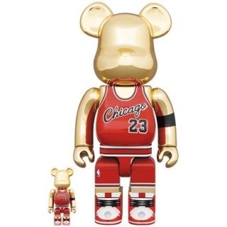 BE@RBRICK Michael Jordan 1985 ROOKIE JERSEY 100％ & 400％