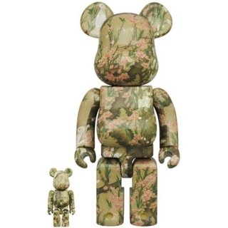 BE@RBRICK 伊藤若冲「桃花小禽図」100％ & 400％