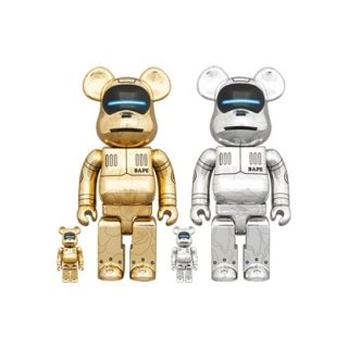 BE@RBRICK SORAYAMA × BABY MILO(R) 100％ & 400％ GOLD Ver./SILVER Ver.