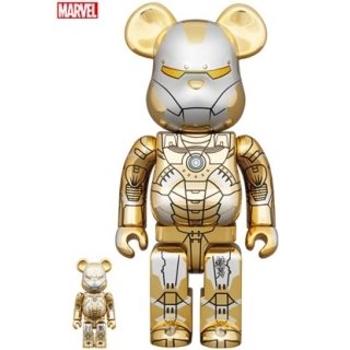 BE@RBRICK SORAYAMA IRONMAN REVERSE 100％ & 400％
