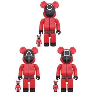 BE@RBRICK SQUID GAME(イカゲーム) GUARD "○/△/□" 100％ & 400％