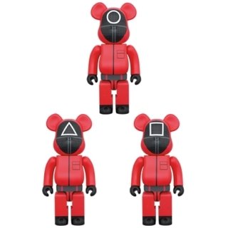 BE@RBRICK SQUID GAME(イカゲーム) GUARD "○/△/□" 1000％