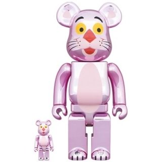BE@RBRICK PINK PANTHER CHROME Ver.100％ & 400％