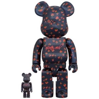 BE@RBRICK MUVEIL "Strawberry Pattern" 100％ & 400％