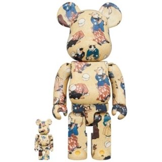 BE@RBRICK 歌川国芳 「流行猫の曲鞠」100％ & 400％