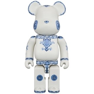 九谷BE@RBRICK 400％ 匠【青華更紗紋】