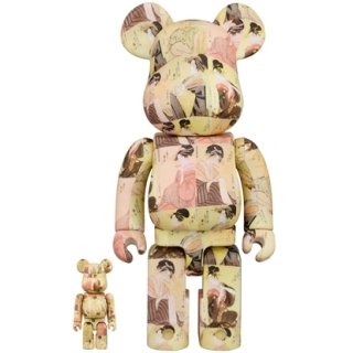 The British Museum BE@RBRICK KITAGAWA UTAMARO "Tōji zensei bijin-zoroi" 100％ & 400％