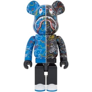 BAPE(R) BE@RBRICK LINE CAMO SHARK 1000％