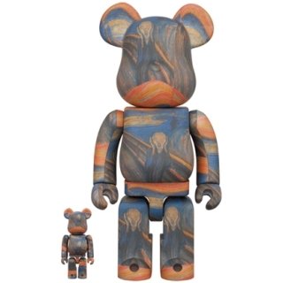 BE@RBRICK Edvard Munch "Scream" 100％ & 400％