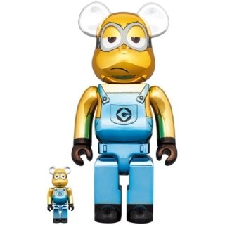 BE@RBRICK KEVIN Chrome Ver. 100％ & 400％