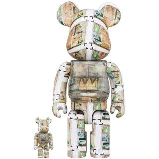 BE@RBRICK Jean-Michel Basquiat "King Pleasure" 100％ & 400％