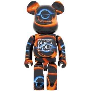 BE@RBRICK Doubly Warped BLACK HOLE 1000％