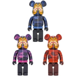 BE@RBRICK BAPE(R) CAMO TIGER 1000％ ［RED／PURPLE／BLUE］