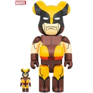 BE@RBRICK WOLVERINE (BROWN Ver.) 100％ & 400％