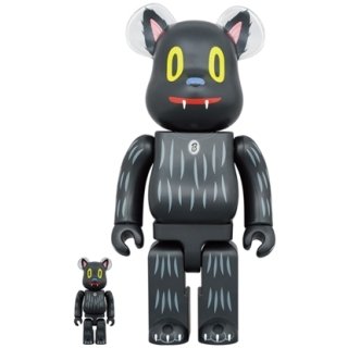 BE@RBRICK Gary Baseman "Blackie the Cat" 100％ & 400％