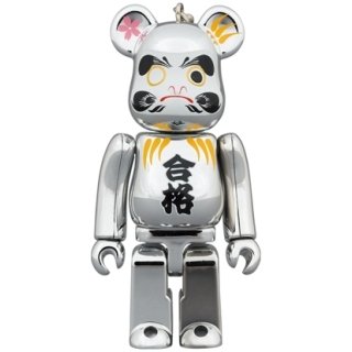 BE@RBRICK 達磨 合格 銀メッキ 100％