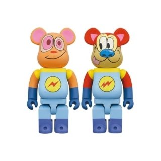 BE@RBRICK REN & STIMPY "SPACE MADNESS" 400％ 2PCS SET