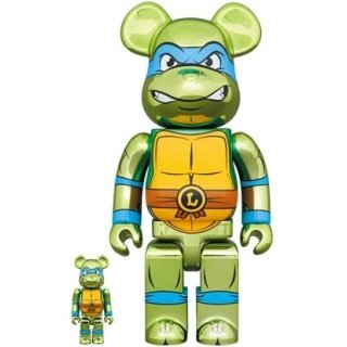 BE@RBRICK LEONARDO CHROME Ver. 100％ & 400％