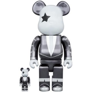 BE@RBRICK KISS STAR CHILD CHROME Ver.100％ & 400％