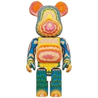 BE@RBRICK カリモク fragmentdesign HAROSHI VERTICAL 400％ carved wooden