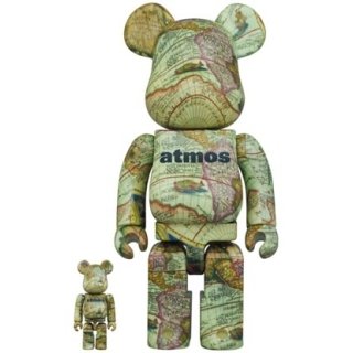 BE@RBRICK atmos AGED MAP 100％ & 400％