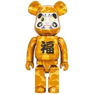 BE@RBRICK BAPE(R) 達磨 金メッキ 1000％