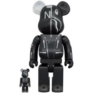 A BATHING APE(R) × NEIGHBORHOOD(R) BE@RBRICK 100％ & 400％