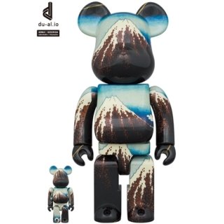BE@RBRICK 葛飾北斎 「冨嶽三十六景 山下白雨」100％ & 400％