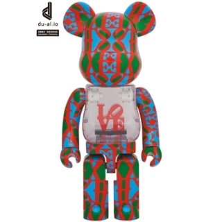 BE@RBRICK Robert Indiana "LOVE" 1000％