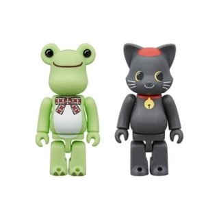 BE@RBRICK かえるのピクルス ＆ NY@BRICK 黒ねこ ピエール 100％ 2体セット