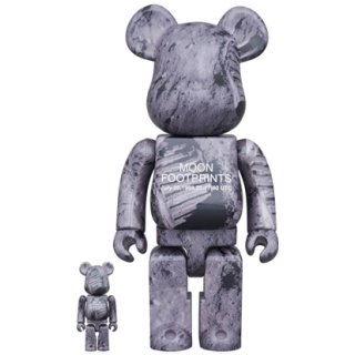 BE@RBRICK MOON FOOTPRINTS 100％ & 400％