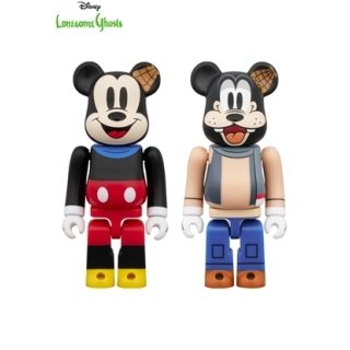 BE@RBRICK MICKEY MOUSE & GOOFY (Lonesome Ghosts Ver.) 2PCS SET