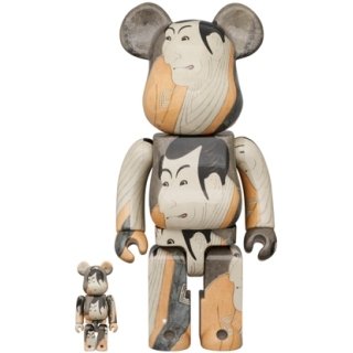 BE@RBRICK Boston Museum 東洲斎写楽「市川鰕蔵の竹村定之進」100％ & 400％